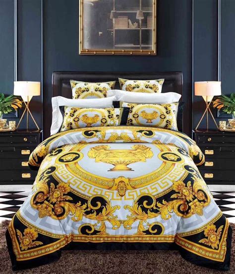 versace bedroom furniture set|Versace comforter sets.